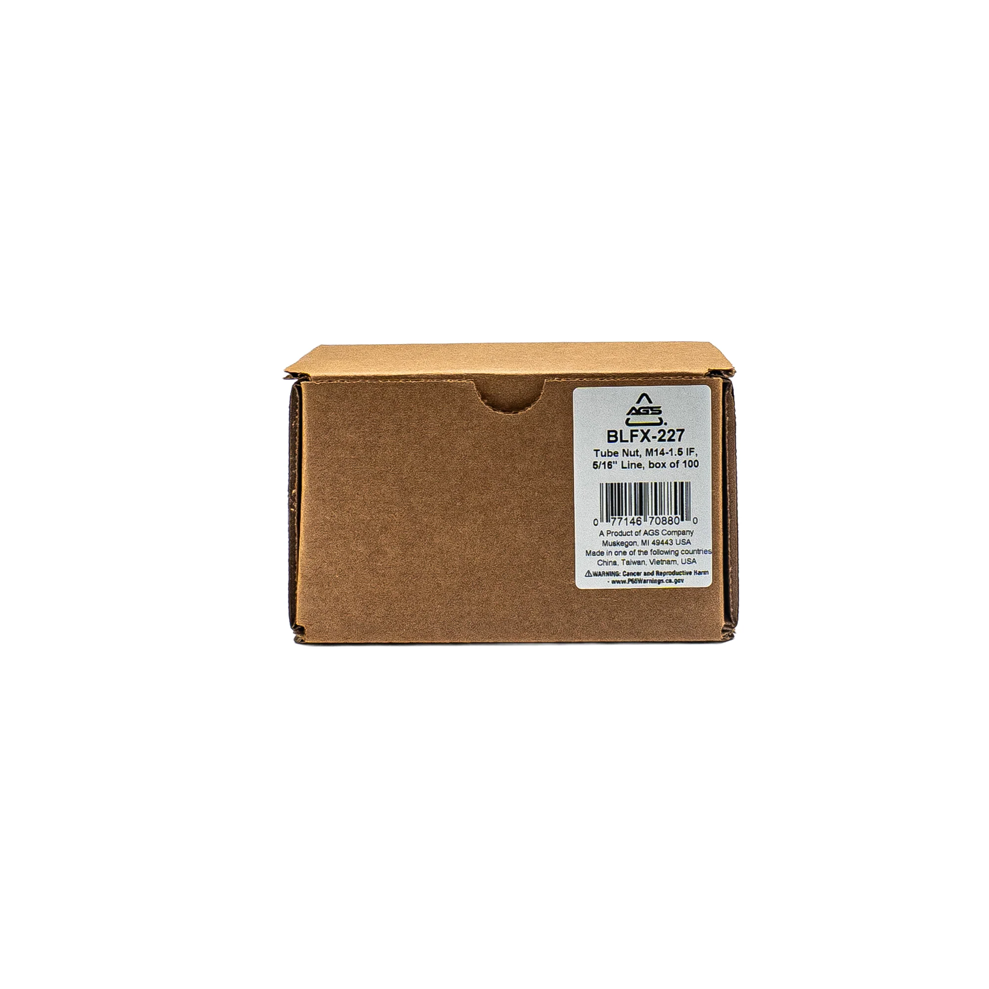 Black Oxide Tube Nut, M12-1.5 INV, 1/4" Line - Image 6