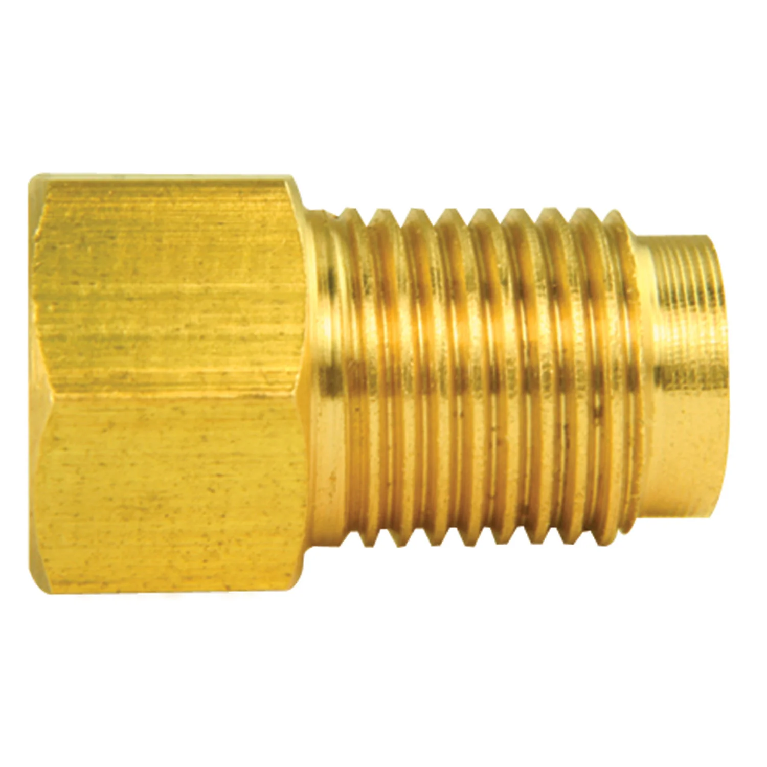 Brass Brake Line Adapter F(3/8-24 I) × M(7/16-24 I) (Box of 100)