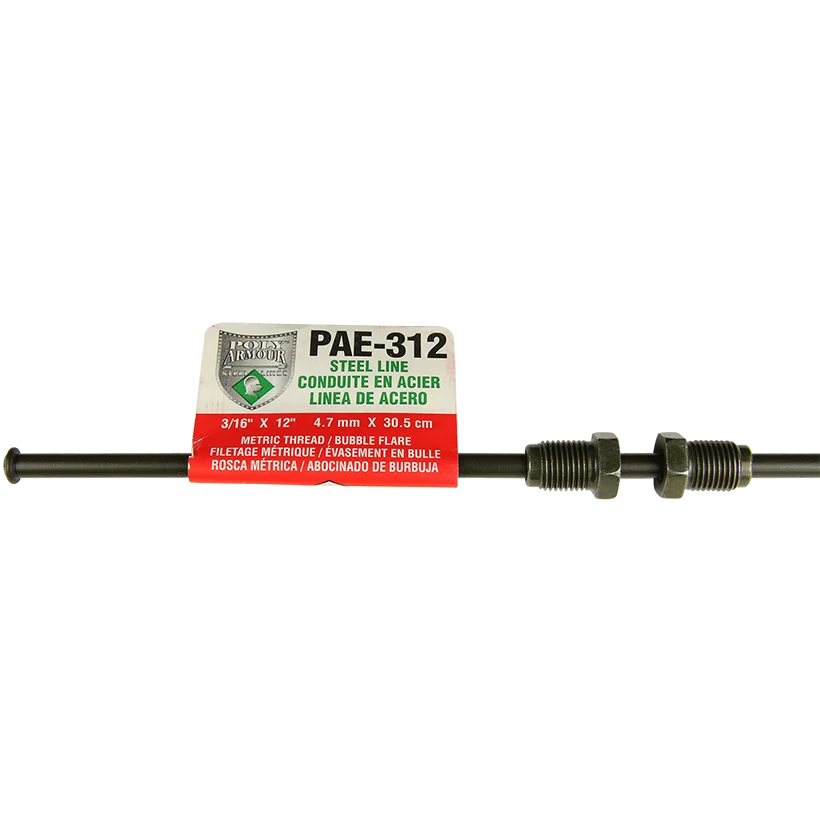 European Poly-Armour PVF Steel Brake Line