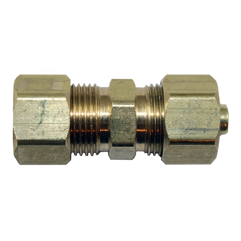 Fuel Line Compression Union - 3/8 Steel to 3/8 Nylon