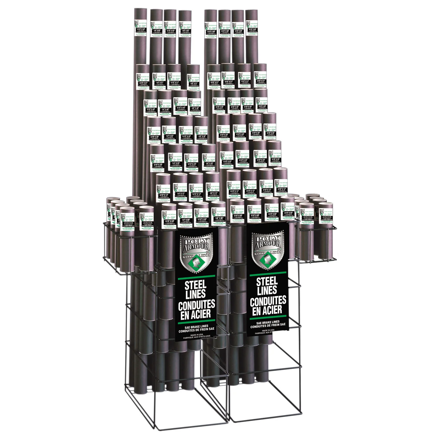 Poly-Armour PVF Steel Floor Display Domestic/Import/6mm/Adpaters