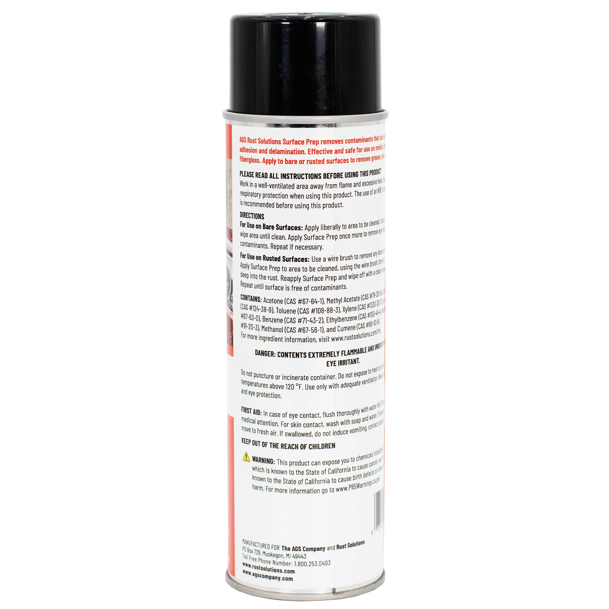 Surface Prep Wax & Grease Remover, 14oz. - Image 3