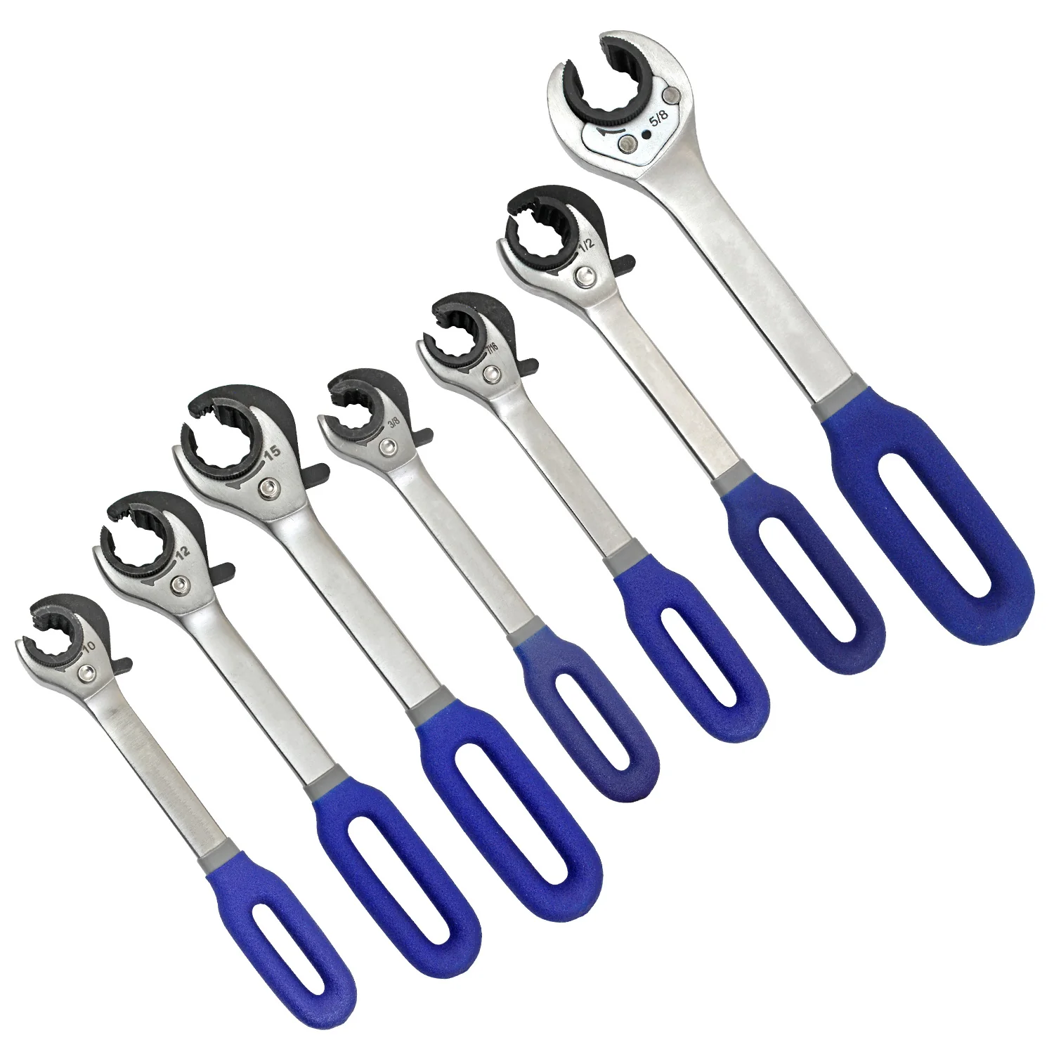 Ratcheting Line Wrench SAE & Metric Kit - Image 4