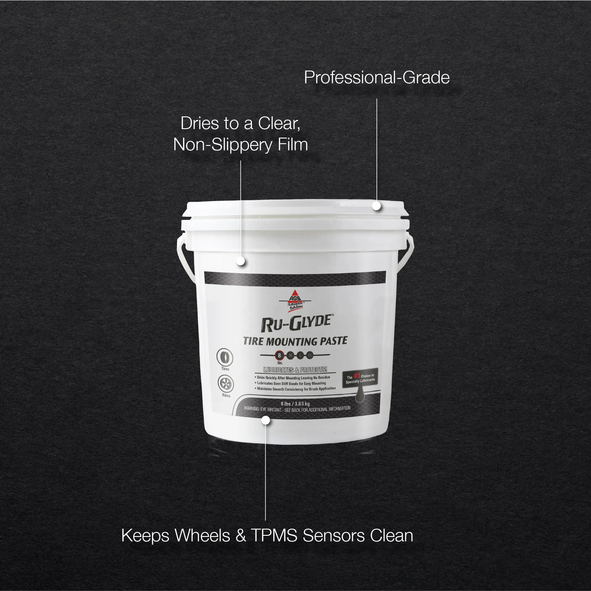 Ru-Glyde Tire Mounting Paste, Pail, 8 lb - Image 5