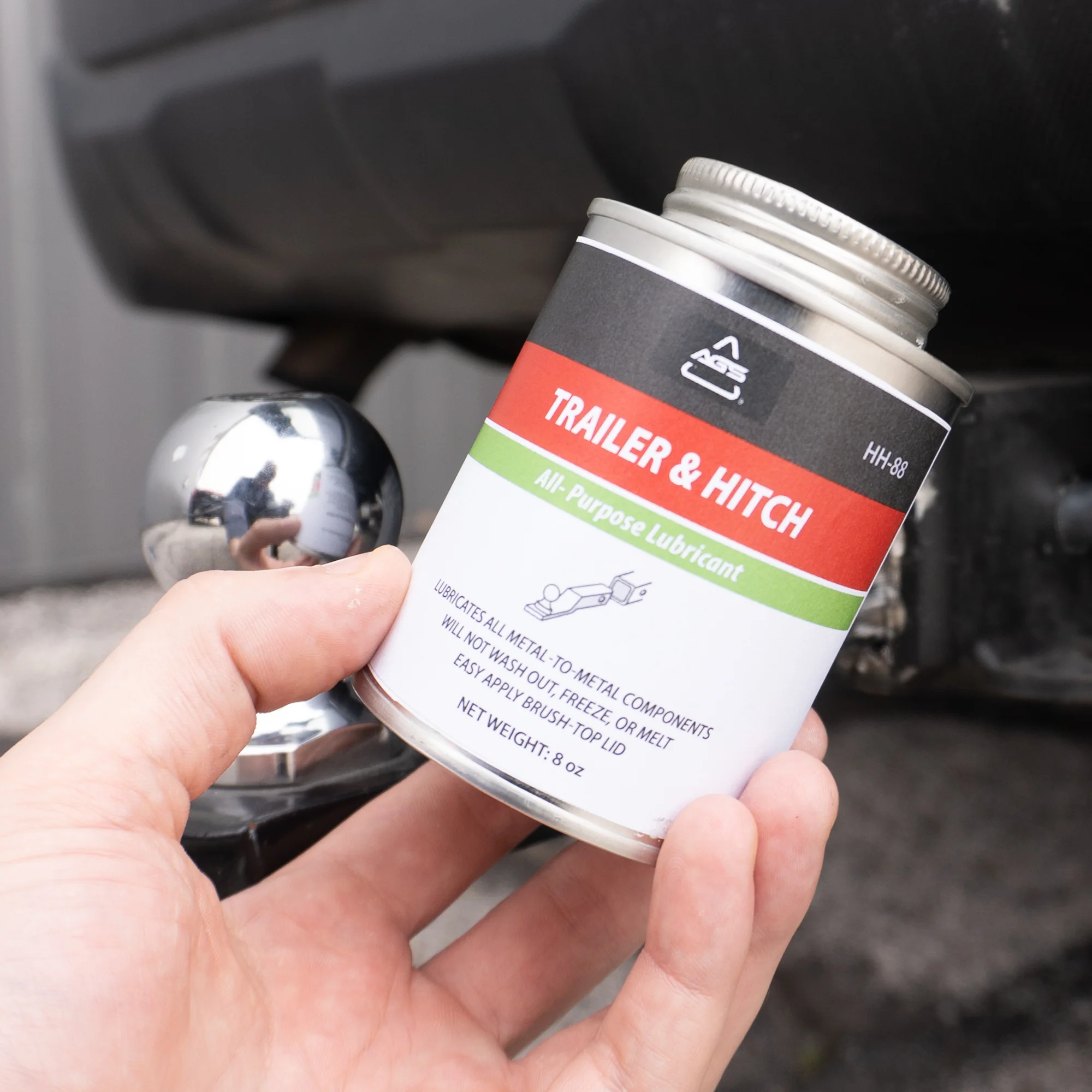 Trailer & Hitch Lubricant - 8oz Brush Top Can - Image 6